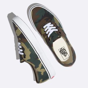 Vans Bayan Spor Ayakkabı Woodland Camo Authentic Siyah | 54038-936